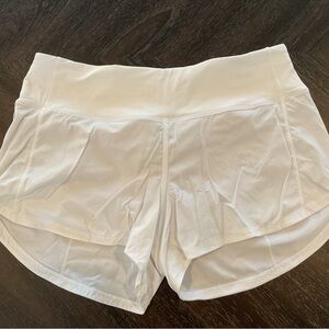 Women's White Athletic Shorts